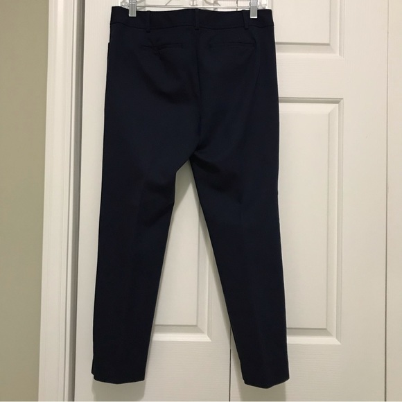 Talbots Hampshire Ankle Pants Straight Leg Cotton Blend Navy Size 6P - Picture 4 of 13